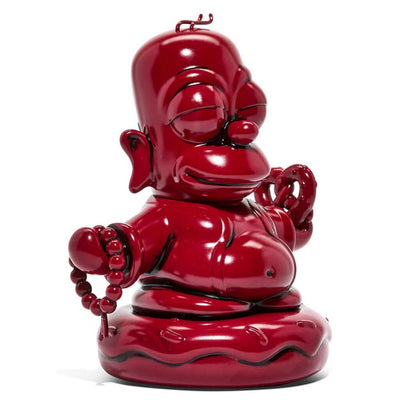 The Simpsons 7" Homer Buddha - Vinyl Figure- Vermillion Red Edition