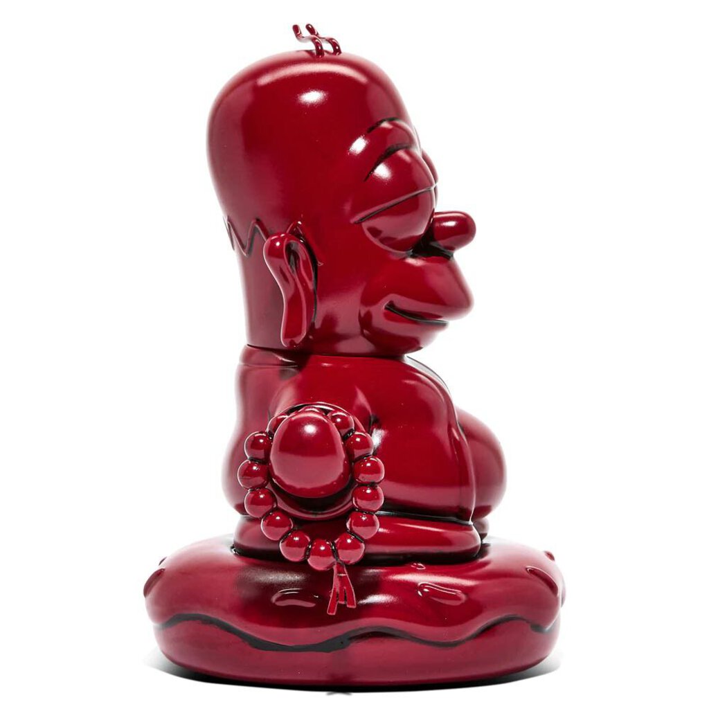The Simpsons 7" Homer Buddha - Vinyl Figure- Vermillion Red Edition