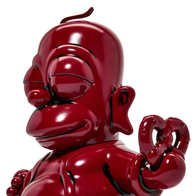 The Simpsons 7" Homer Buddha - Vinyl Figure- Vermillion Red Edition