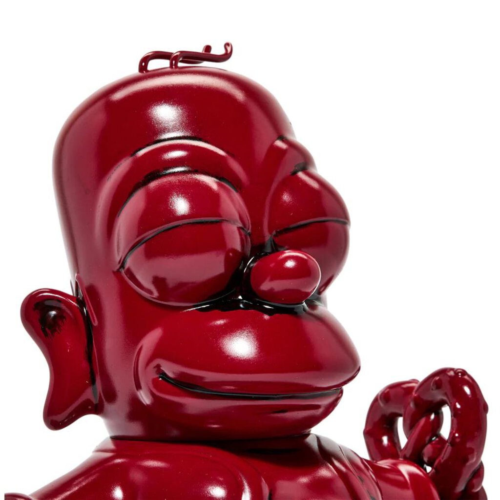 The Simpsons 7" Homer Buddha - Vinyl Figure- Vermillion Red Edition