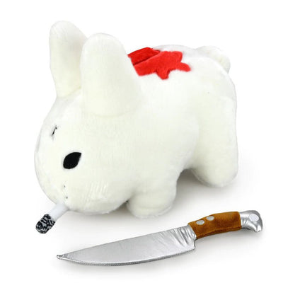 BACKSTAB SMORKIN LABBIT 14" PLUSH BY FRANK KOZIK - WHITE EDITION