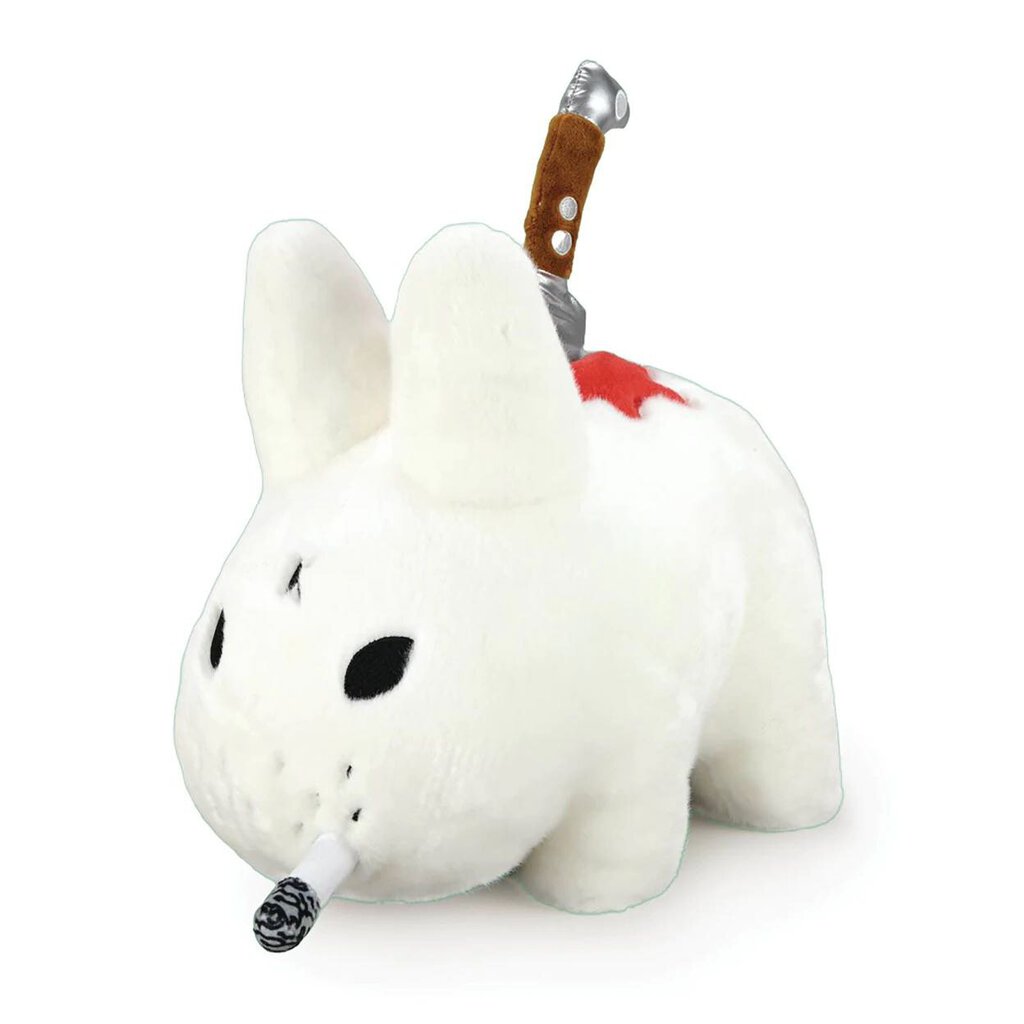 BACKSTAB SMORKIN LABBIT 14" PLUSH BY FRANK KOZIK - WHITE EDITION