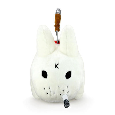 BACKSTAB SMORKIN LABBIT 14" PLUSH BY FRANK KOZIK - WHITE EDITION