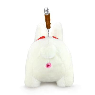 BACKSTAB SMORKIN LABBIT 14" PLUSH BY FRANK KOZIK - WHITE EDITION