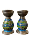 Bitpssi Netter Italian Ceramic Candle Holders (pair)