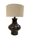 McGuire Hammered Brass Table Lamp