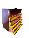 Mid Century Scan-Flex Danish Rosewood Bookshelf 5 Drawers