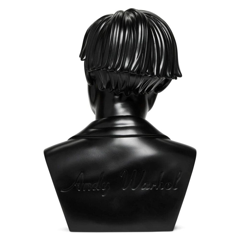 ANDY WARHOL LIMITED EDITION 12" BUST BLACK VINYL ART SCULPTURE