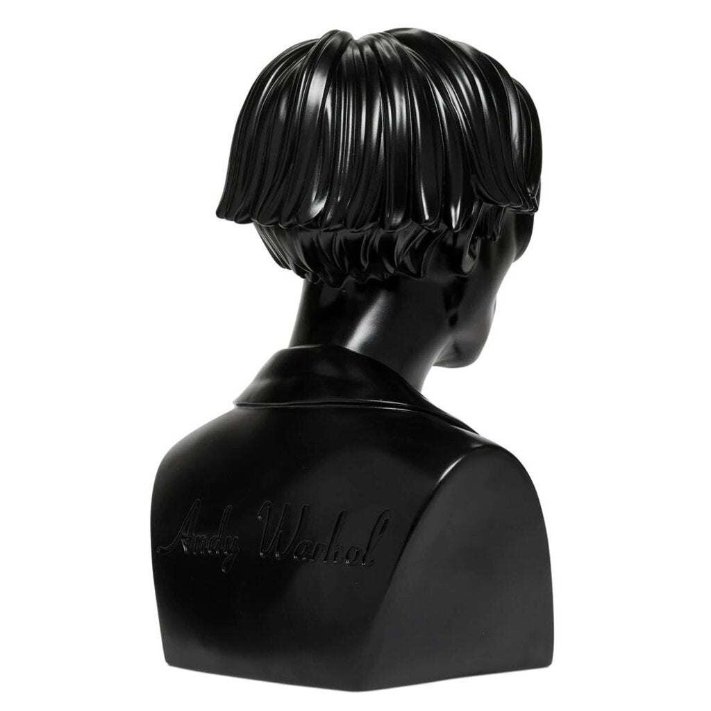 ANDY WARHOL LIMITED EDITION 12" BUST BLACK VINYL ART SCULPTURE