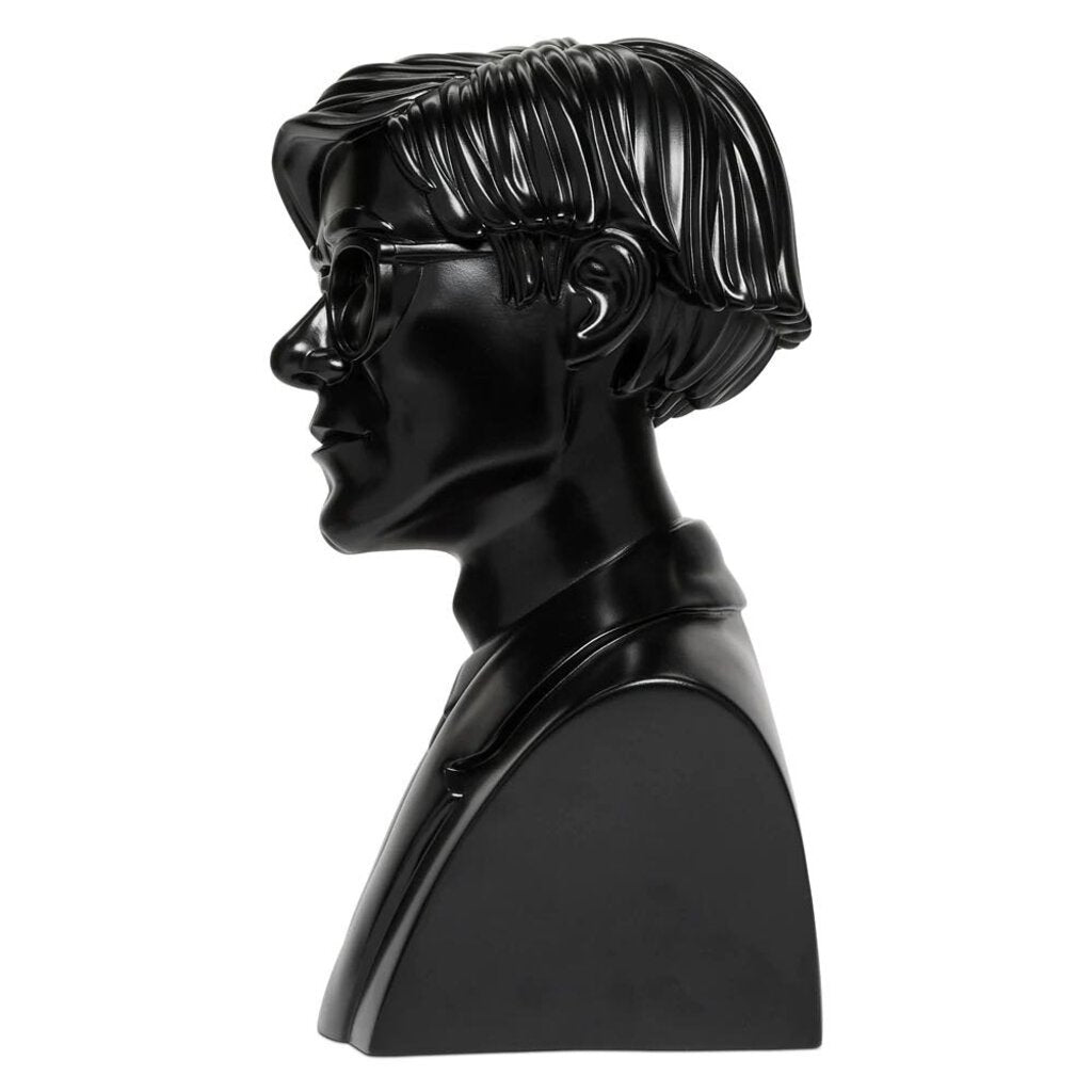 ANDY WARHOL LIMITED EDITION 12" BUST BLACK VINYL ART SCULPTURE