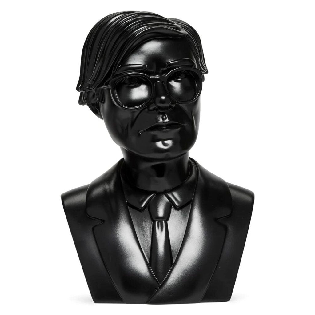 ANDY WARHOL LIMITED EDITION 12" BUST BLACK VINYL ART SCULPTURE