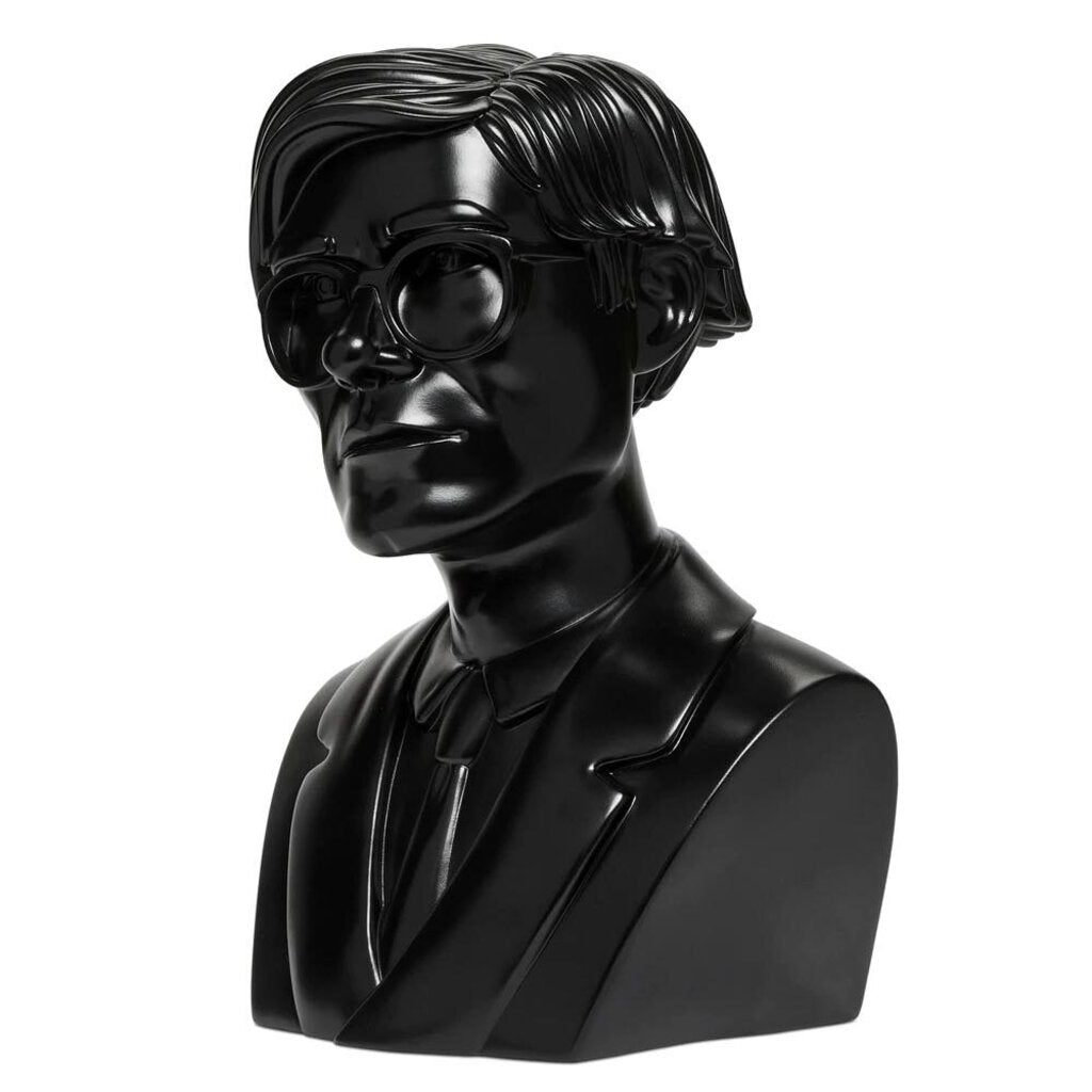 ANDY WARHOL LIMITED EDITION 12" BUST BLACK VINYL ART SCULPTURE
