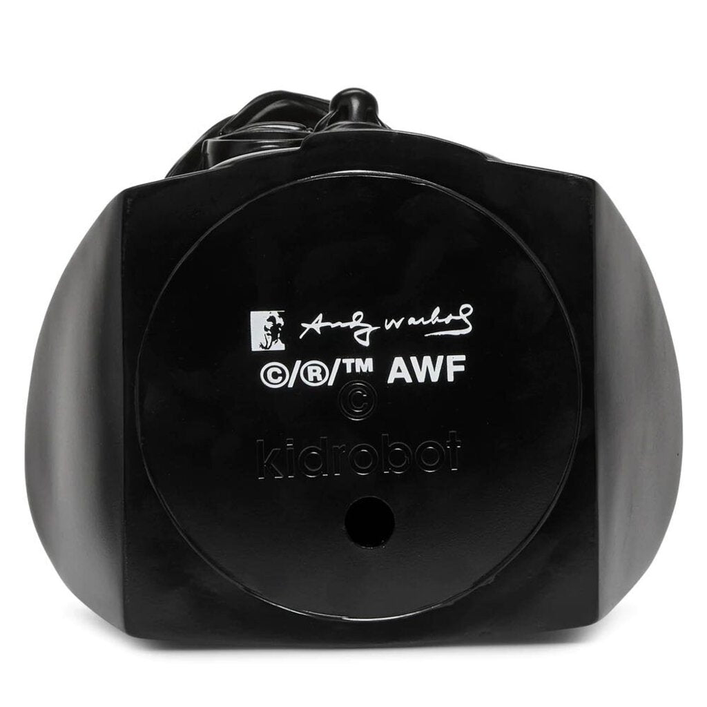 ANDY WARHOL LIMITED EDITION 12" BUST BLACK VINYL ART SCULPTURE