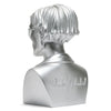 ANDY WARHOL LIMITED EDITION 12" BUST SILVER VINYL ART SCULPTURE