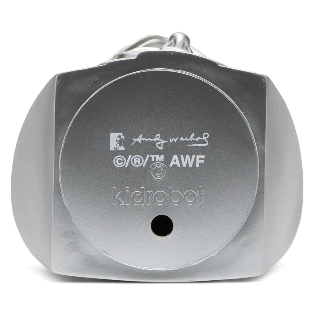 ANDY WARHOL LIMITED EDITION 12" BUST SILVER VINYL ART SCULPTURE