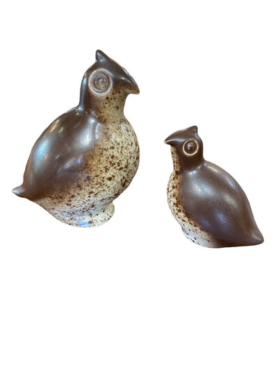 Howard Pierce California Pottery Quail Mother and Child