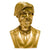 ANDY WARHOL LIMITED EDITION 12" BUST GOLD VINYL ART SCULPTURE