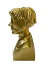 ANDY WARHOL LIMITED EDITION 12" BUST GOLD VINYL ART SCULPTURE