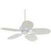 Casa Vieja Tropical White Outdoor Ceiling Fan