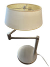 Walter von Nessen Swing Arm Desk Lamp with Original shade and Finial