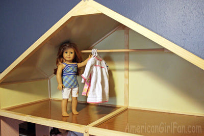 French Style Dollhouse for 18" Dolls 6' feet tall, 5' feet wide and 2' feet deep