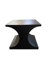 Metal Pedestal Black Side Table
