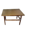 Vintage Dark Rattan Side Table