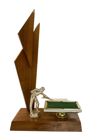 Vintage 1970s Pool Tournament Trophy