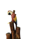 Eusebio B. Dalay 6ft Parrot on Tree Statue Signed & Numbered