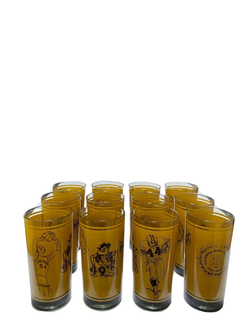 Cal State Long Beach 49er Glassware Set of 10
