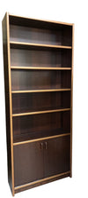 Danish Rosewood 5 Tier Bookshelf w/Storage Base