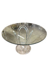 Post Modern Hollywood Regency Lucite 48" Round Dining Table