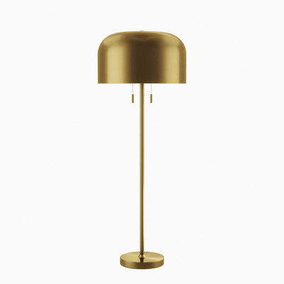 Dom Floor Lamp in Satin Brass
