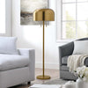 Dom Floor Lamp in Satin Brass