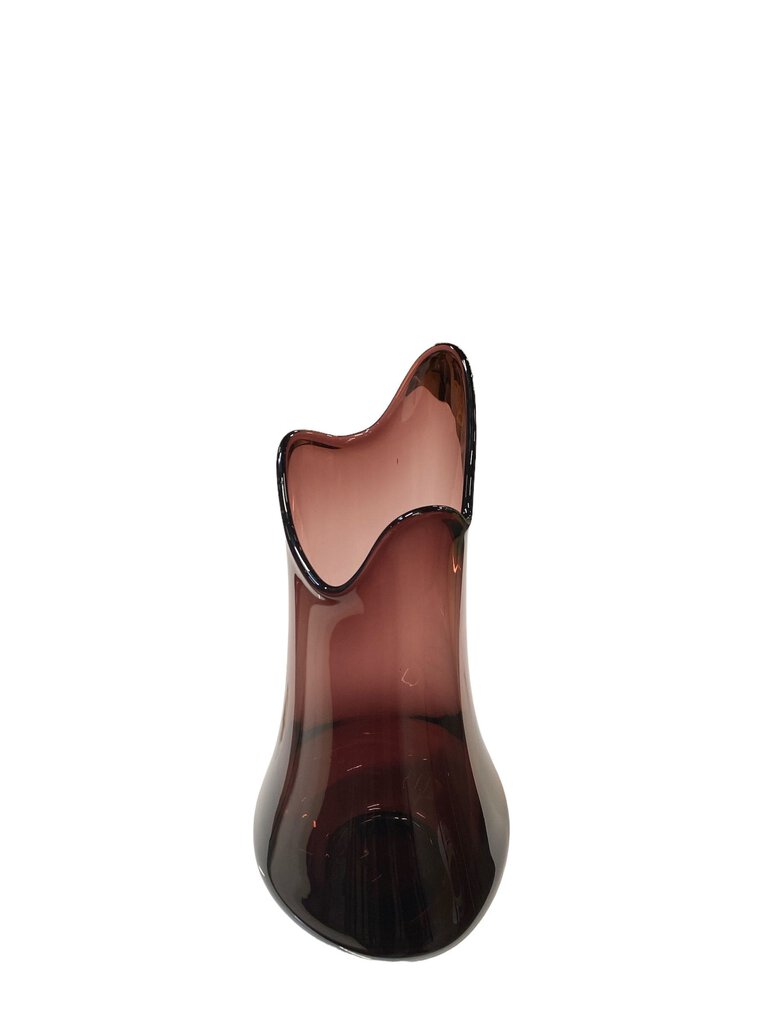 Mid Century Modern Large Amethyst Swung Vase by LE Smith