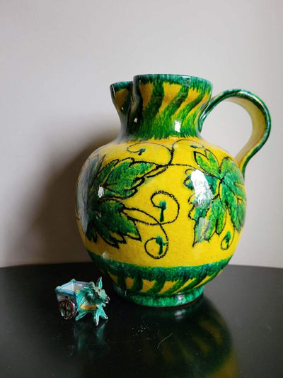 Vintage Nuovo Rinascimento Italy Pottery Jug