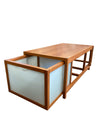 Mid Century Caligaris Italy Coffee Table w/Nested End & Storage Box