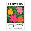 Andy Warhol Flower Pop Up Postcard