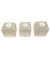Selenite (peace, mental clarity and calm) Trio of Votive Candles