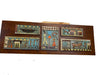 Mid Century Harris Strong Tile Art Sculpture on Walnut