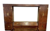 Henredon Scene One Campaign Collection Mirrored King Headboard and Side Cabinets