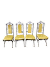 4pc Set of Spanish Gothic Revival Dinette Chairs