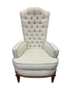 Vintage Highback Armchair with New Upholstery - LLC