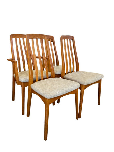 Mid Century set of 4 SVEGARDS HARLARYD made in SWEDEN Dining Chairs