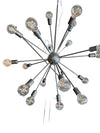 Vintage RH Restoration Sputnik Filament Chandelier Aged Steel Edison Bulbs