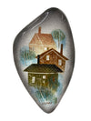 Sascha Brastoff Houses Tray