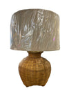 Mid century Rattan Tiki Lamp