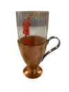 6ea Loubat New Orleans Flaming Devil Cafe Copper & Glass Mugs