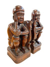 id century South American Carved Bookends