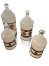 Culver Mid Century Modern Glass Canister Set (4 pc)